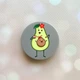 Держатель для смартфона / планшета попсокет Popsocket Серый :: Малыш авокадо (принт 309) - изображение 1
