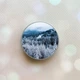 Держатель для смартфона / планшета попсокет Popsocket Серый :: Зимние горы (принт 164) - изображение 1