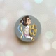 Держатель для смартфона / планшета попсокет Popsocket Серый :: Украинка с колосками (принт 172) - изображение 1