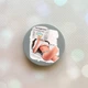 Держатель для смартфона / планшета попсокет Popsocket Серый :: Девушка с газетой (принт 31) - изображение 1