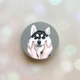 Держатель для смартфона / планшета попсокет Popsocket Серый :: Мордочка (принт 121) - изображение 1