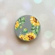 Держатель для смартфона / планшета попсокет Popsocket Серый :: Подсолнухи (принт 288) - изображение 1