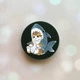 Держатель для смартфона / планшета попсокет Popsocket Черный :: Котенок (принт 120) - изображение 1
