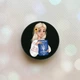 Держатель для смартфона / планшета попсокет Popsocket Черный :: Девушка с паспортом (принт 13) - изображение 1