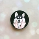 Держатель для смартфона / планшета попсокет Popsocket Черный :: Мордочка (принт 121) - изображение 1