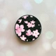 Держатель для смартфона / планшета попсокет Popsocket Черный :: Цветущая сакура (принт 282) - изображение 1