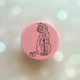 Держатель для смартфона / планшета попсокет Popsocket Розовый :: Котик (принт 124) - изображение 1