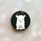 Держатель для смартфона / планшета попсокет Popsocket Черный :: Лама (принт 94) - изображение 1