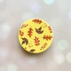 Держатель для смартфона / планшета попсокет Popsocket Желтый :: Осенние листья (принт 107) - изображение 1