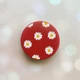 Тримач для смартфона / планшета попсокет Popsocket Червоний :: Фон ромашки (принт 41) - зображення 1