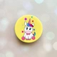 Держатель для смартфона / планшета попсокет Popsocket Желтый :: Единорог (принт 102) - изображение 1