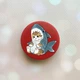 Держатель для смартфона / планшета попсокет Popsocket Красный :: Котенок (принт 120) - изображение 1