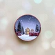 Держатель для смартфона / планшета попсокет Popsocket Красный :: Зимний вечер (принт 165) - изображение 1