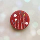 Держатель для смартфона / планшета попсокет Popsocket Красный :: Полевые цветы (принт 270) - изображение 1