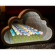Настольная лампа ночник бесконечное зеркало тюльпаны в тучке led night lamp cloud белая (D-2019092076) - изображение 4