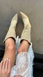 Женские демисезонные сапоги казаки ShoesBand Песочного цвета натуральная замша 39 (25 см) (S49021д) - изображение 4