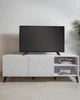 Тумба под телевизор ABETO 2 (150×53,5×40 см), белый глянец - изображение 2