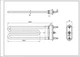 Тен для пральної машини Samsung DC47-00006V TP 177-SG-2000 Kawai L=177mm 2000W - изображение 2
