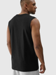 Koszulka bez rękawów męska 4F 4FWMM00TSLEM125-20S XL Czarna (5905700402084) - obraz 2
