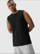 Koszulka bez rękawów męska 4F 4FWMM00TSLEM125-20S XL Czarna (5905700402084) - obraz 4