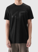T-shirt męski bawełniany 4F 4FWMM00TTSHM2257-20S L Czarny (5905700343646) - obraz 4