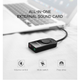 Звуковая карта Ugreen CM129 USB to AUX jack, TRS (Mic + Ear) Black (40964) - изображение 3
