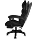 Кресло геймерское Dunmoon 24243 с подставкой для ног Black - изображение 4