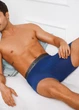 Мужские хлопковые удлиненные трусы боксеры Extra Comfort Plus (1671-46-02) Синий S FINETOO (46) - изображение 2