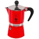 Кававарка гейзерна Bialetti Rainbow 130 мл на 3 чашки Червона, для плити Moka - зображення 2