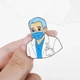 Значок (пин) BROCHE брошь бижутерия Медицина Доктор разноцветный BRGV114324 - изображение 5