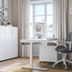 Стол письменный, с регулируемой высотой, 160х80 см. MITTZON IKEA 095.290.87 белый - изображение 3