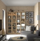 Книжкова шафа зі скляними дверима BILLY/OXBERG 160x30x202 см IKEA 994.835.32 дуб - зображення 2