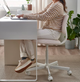Офисное кресло BLECKBERGET IKEA 305.638.71 белый/оранжевая полоска - изображение 3