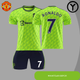 Форма футбольна дитяча Ronaldo (Роналдо) 7 Manchester United (Фанатська версія), р. 26 зріст 140-145см. салатова - изображение 1