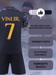 Дитяча футбольна форма Vini jr (Віні) №7 Real Madrid 24/25 – р.28 (зріст 145-155 см.) чорна - зображення 3