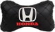 Подушка на підголовник EVAtech ECO 27 х 16 см Honda Чорна з чорною ниткою (SPCRBBV060) - зображення 1