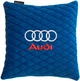 Подушка EVAtech 30 х 30 см Audi Голубая с голубой нитью (SPSALMRLLV003) - изображение 1