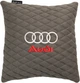Подушка EVAtech 30 х 30 см Audi Серая с серой нитью (SPSALMRGGGV003) - изображение 1
