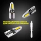 Комплект світлодіодних ламп NAPO PRO T10-7020-2smd W5W T10 колір світіння білий 4 шт - зображення 6