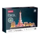 3D пазл CubicFun City Line з LED-підсвіткою Париж (L525h) - зображення 1