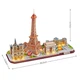 3D пазл CubicFun City Line з LED-підсвіткою Париж (L525h) - зображення 4