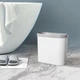 Мусорное ведро узкое без крышки MVM BIN-08 10L WHITE - изображение 3