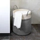Корзина для зберігання з ручками MBM TH-14 GRAY/WHITE - зображення 2