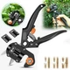 Секатор садовый Grafting Tool для обрезки дерев и прививки профессиональный с тремя ножами (333625) - изображение 1