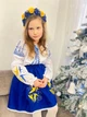 Костюм вишиванка для дівчинки Ластівки синій 122 - изображение 4