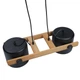 Потолочный светильник KONVALIA RL 160 E27 WOOD черный LIGHT SET - изображение 3