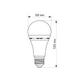 LED лампа акумуляторна Titanum A68 10W E27 4000K 220V TL-EMA68-10274 27383 - зображення 3