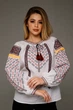 Вишиванка жіноча Наш рід Анісія бязь білий XL - зображення 1
