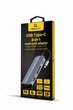 Док-станция USB-C 8-в-1 с HDMI 4K, VGA, USB 3.0, кардридер, стерео-аудио, серый - изображение 3