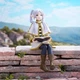 Коллекционная фигурка аниме Furyu Sousou 14 см из ПВХ пластика, статуэтка в сидячей позе для полки Фрирен - изображение 6